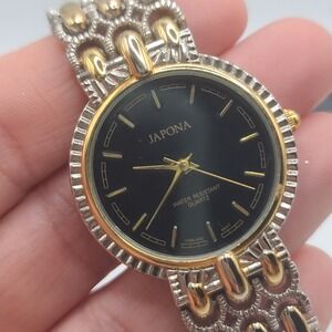 Vintage Japona Watch NEEDS‎ BATTERY Gold Tone Silver Tone Quartz